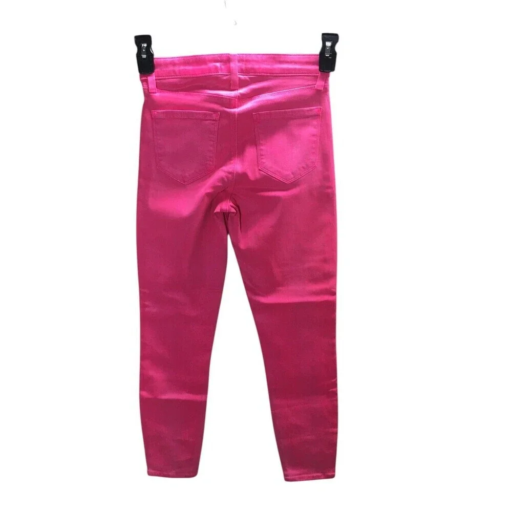 L'Agence Jeans Women's Size 25 Rose Margot Skinny Coated Cotton Blend